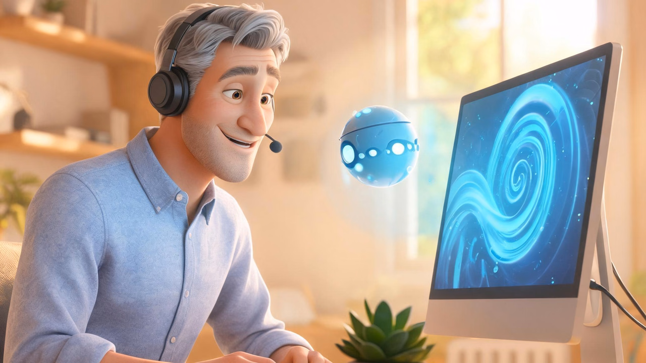 A virtual office with real people behind the automation